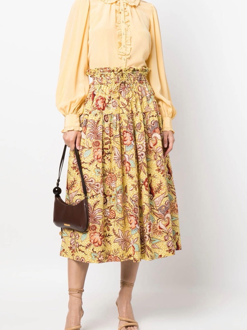 Ulla Johnson Acacia A-Line Skirt in Calla Lily size 6